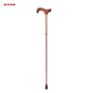 Palo de senderismo de madera de arce ligero clásico plateado hecho a mano con mango de latón punta de goma duradera para caballeros personas mayores uso diario - Product Image 2