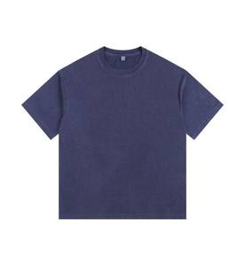 เสื้อยืดถักนิตติ้งสำหรับผู้หญิงแนววินเทจโอเวอร์ไซส์สำหรับ350gsm - Product Image 3