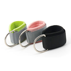 Muñequeras y Brazaletes Acolchados de Neopreno con Anillo en D, Cierre de Gancho y Bucle Antideslizante para Entrenamiento en Gimnasio, Sistema de Poleas de Fitness Unisex - Product Image 4