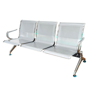 Banc d'attente industriel en métal 3 places MFE03 pour centre commercial, école, bureau, banque, gare routière, aéroport, parc, clinique - Product Image 1