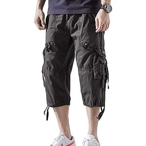 Shorts cargo tactiques en toile premium pour hommes, écologiques, multi-poches, design robuste, pour aventures en plein air, service OEM - Product Image 1