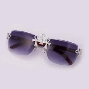 Top Quality Diamond <b>Sunglasses</b> Luxury Polarized Lens Unisex Fashion Style for Men and Women - Product Image 2