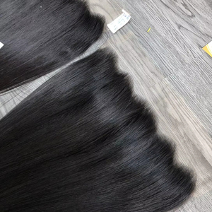 Pelucas frontales de 28 pulgadas más vendidas de la fábrica de Vietnam Extensiones de cabello humano crudo de la mejor calidad con estilo de rizo a buen precio - Product Image 1