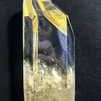 Baguettes de cristal naturelles polies à la main en citrine et améthyste, pointes de guérison, tour de cristal