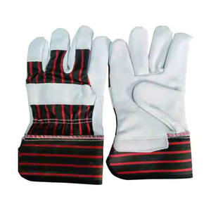 Guantes de trabajo de cuero de vaca superventas alta exigencia mejor fabricación protección de manos nueva llegada mejores guantes de trabajo - Product Image 1