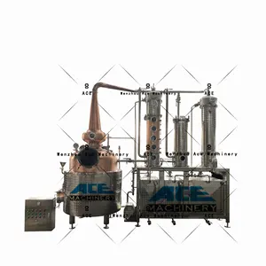 Distilleria asso piccola macchina automatica per la distillazione del vino rame 50L 200L attrezzature per la casa di rame alambicchi distillatore di alcol