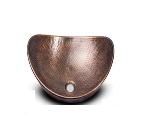 Fregadero de cuenco de calidad superior Color cobre martillado personalizado moderno Simple llano indio alta venta exigente fregadero de cobre - Product Image 6