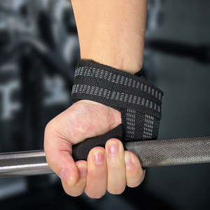 สายรัดข้อมือออกกำลังกายแบบกำหนดเองพร้อมโลโก้สำหรับยกน้ำหนัก ป้องกันข้อมือ สายรัดออกกำลังกายสำหรับยกน้ำหนัก - Product Image 5
