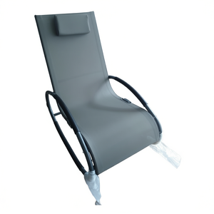 Silla Mecedora de Acero Roma Taup HJ 004 para Amicasa, Muebles para el Hogar con Estilo - Product Image 2