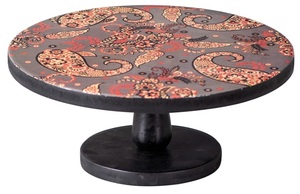 Round Cake Stand <b>Enamel</b> Finishing for Best Quality Wooden <b>Cup</b> Cake Server Stand for Tabletop Decoration Cake Stand - Product Image 5