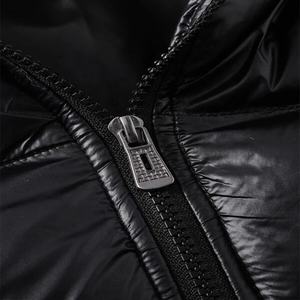 Veste matelassée d'hiver avec logo personnalisé pour hommes 2024 Col montant Vêtements d'extérieur imperméables et respirants avec poches personnalisées et fermeture éclair - Product Image 5