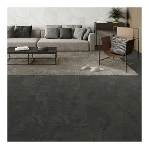 [HANSOL HOMEDECO] Eco-friendly Certified Product Vinyl Flooring Roll SB Flooring Stone Pietra Black Floor Finishing Exotic Color