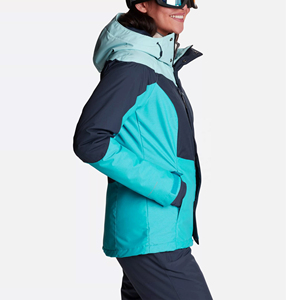 Ensemble de veste de ski et de snowboard XL pour femme Veste de sport de plein air coupe-vent et imperméable avec fermeture à glissière respirante - Product Image 2