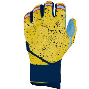 Gants de frappe de baseball pour gaucher en cuir de chèvre souple personnalisés, antidérapants, professionnels, pour hommes adultes, prix de gros - Product Image 2