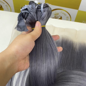 Premium Bleu Vietnamien Cheveux Humains Machine Double Trame 100% Brut Naturel Qualité Supérieure Offre En Gros - Product Image 4
