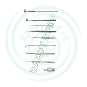 Juego básico de instrumentos quirúrgicos manuales de 35 piezas Mejoras de Cirugía de tapa de ojo de acero inoxidable Deep-Eyed DADDY D PRO - Product Image 5