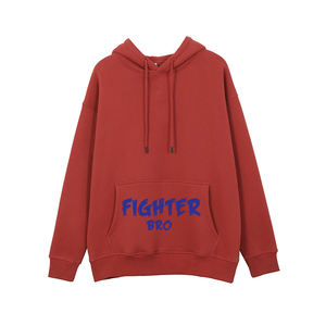 Sweat-shirt ras du cou en polyester vierge surdimensionné Sweat-shirt à manches longues en coton pour hommes - Product Image 4