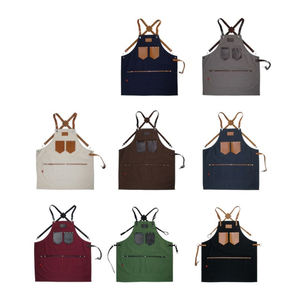 Comfortable and Durable Leather Waist <b>Apron</b> for Heavy Duty Work Cross Back Strap Design for Barber and Cleaning Tool - Product Image 6