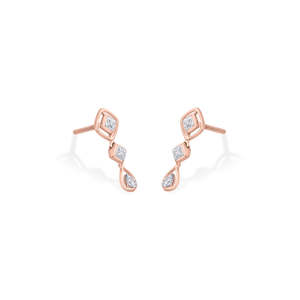 ต่างหูเพชรแบบห้อยระย้า Shimmer Links - Product Image 4