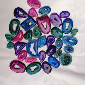 ¡Lote de precio bajo! Ágata druzy Lot Stone cabujón color ágata druzy Smooth Pulido piedra Lote sueltas piedras preciosas fabricación de joyas - Product Image 1