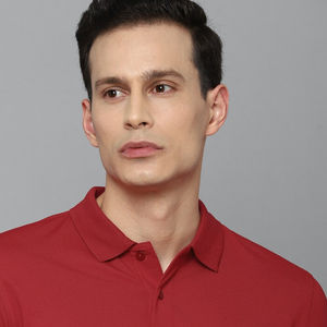 Polo imprimé anti-boulochage personnalisé grande taille pour hommes tissu extensible confortable et respirant en coton à manches courtes motif uni - Product Image 6