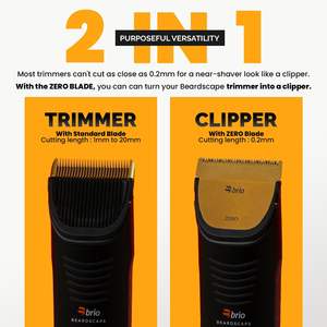 Recortadora Inalámbrica Compatible con Zero Blade, Cuchilla de Acero Inoxidable de 0.2mm para Cortes de Barba Perfectos - Product Image 5