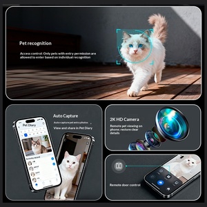 Porta per Animali Domestici Intelligente con Telecamera AI all'Ingrosso |   Porta per Gatti e Cani Controllata da App con Riconoscimento Facciale per Uso Domestico - Product Image 2