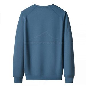 เสื้อสเวตเชิ้ตผู้ชายสไตล์มินิมอลเรียบง่าย ผ้าฝ้าย 100% สำหรับฤดูหนาว สวมใส่สบาย สีพื้น คอกลม ผ้าฟลีซ เป็นมิตรกับสิ่งแวดล้อม เหมาะสำหรับใส่ทุกวัน - Product Image 2