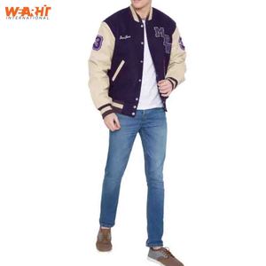 Chaqueta Varsity de Béisbol con Logotipo Personalizado, Cuello Alto, Invierno, Chenilla, Parches Bordados con Letras, Reversible, Resistente al Viento, 100% - Product Image 4