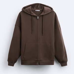 Sweats à capuche personnalisés pour hommes sweat à capuche oversize zippé impression logo streetwear sweat à capuche à double fermeture éclair pour hommes - Product Image 6