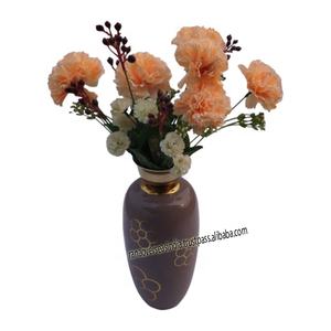 Jarrón decorativo de Metal moderno alto con patrón Floral para mesa de cena de boda fiesta sala de estar Oficina dormitorio al mejor precio - Product Image 1