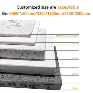 Tùy chỉnh màu trắng tinh khiết hiện đại nhân tạo thạch anh đá slab cho nhà bếp bàn Vanity Tops bàn làm việc tường Bảng trang trí nội thất - Product Image 6