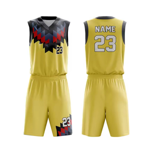 Maillot de basket-ball en maille grise et noire pour homme, poids léger, conception personnalisée, ensemble d'uniformes de basket-ball de nouvelle collection - Product Image 3