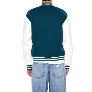 Chaqueta Varsity Vintage para Hombre, MOQ Bajo, Cuello Alto Delgado de Lona, para Uso Casual y al Aire Libre, Botones Cubiertos, Corte Regular - Product Image 2