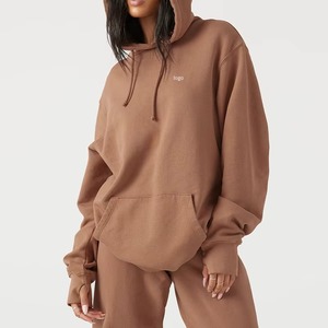 Venta al por mayor tasa de moda ropa de calle personalizada Hop Hip sudadera de gran tamaño para mujeres sudaderas con capucha de algodón polar pulóver Sudadera Mujer - Product Image 2