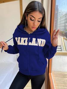 Sweat à capuche en polaire épaisse pour femme, veste zippée d'hiver, manteau décontracté chaud, sweat à capuche de haute qualité en gros - Product Image 6