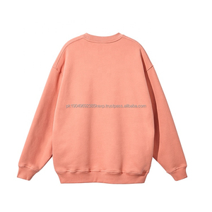 Sudadera de cuello redondo de algodón unisex-Jersey informal, suave y transpirable Sudadera básica, mezcla de algodón - Product Image 4