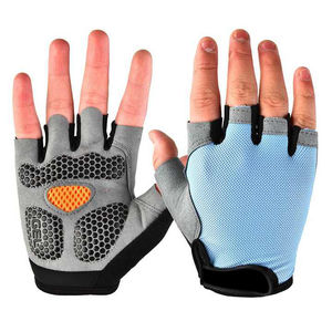 Guantes de Ciclismo de verano Medio dedo Malla transpirable Guantes acolchados absorbentes de golpes para carretera Montaña Ciclismo al aire libre - Product Image 5
