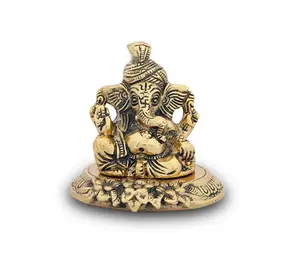 Лидер продаж, статуя индийского идола пагди Ганеша ручной работы, сидя для украшения дома, индийский подарок лорда успеха и процветания
