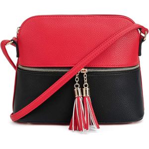 Sac à bandoulière pour femme en cuir PU grainé, sac à bandoulière élégant pour le bureau et les occasions décontractées - Product Image 3