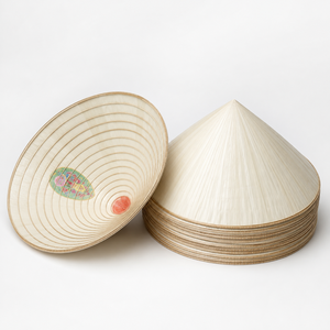 Eco Friendly Vietnamese <b>Sombrero</b> Handwoven Straw Bamboo Adjustable Checked Unisex for Summer Beach Travel Apparel Home Wall - Product Image 6
