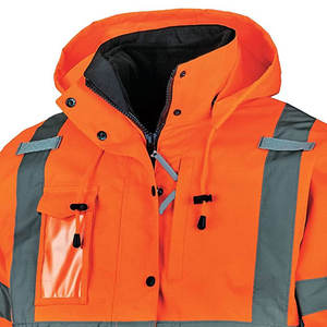 Vêtements de travail d'hiver haute visibilité de qualité supérieure, veste de sécurité en coton/polyester pour homme, veste de travail de sécurité imperméable, haute visibilité pour homme - Product Image 4
