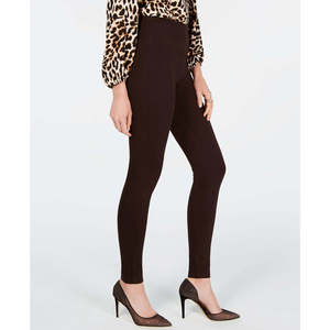 INC International Concepts Leggings marroni da donna taglia 10 in tessuto lavorato a maglia senza cuciture ed elasticizzato - Product Image 2