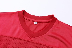 Camisetas de Práctica de Fútbol Americano al por Mayor, Malla de Poliéster, Manga Corta, Transpirables, que Absorben la Humedad, Ropa de Equipo OEM, MOQ Bajo, Varios Colores - Product Image 3