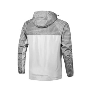 Haute qualité hommes automne veste de course personnalisé mince sport coupe-vent avec toile tissu respirant pour Jogging en plein air - Product Image 3