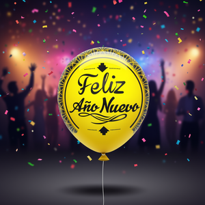 Globos Feliz Año Nuevo 45X53Cm Decoración de Fiesta Bolsa de 12 Piezas - Product Image 3