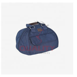 Sac de casque doux au toucher avec design structuré Matériau léger Rembourrage épais Fermeture à glissière fiable et espace supplémentaire pour l'équitation - Product Image 2