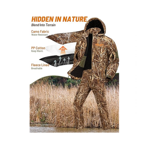 Woodland Camo Costume de chasse 3D Leaf's Woodland Chasse Camouflage Ghillie Costume Veste Respirant Imperméable - Product Image 2