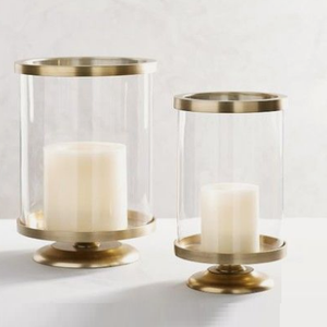 Accueil Accessoires de foudre Hurricanes finition or fait à la main Hurricanes intérieur décoratif maison métal bougeoir - Product Image 1