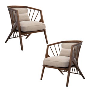 Handmade Best Quality Home <b>Furniture</b> One Seat Sofa Chairs Nordic Solid Wood Armchairs For Home Restaurant For SALE - Product Image 6